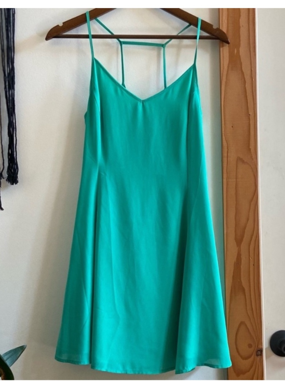 ☀️ Naked Zebra ☀️ bright teal mini dress